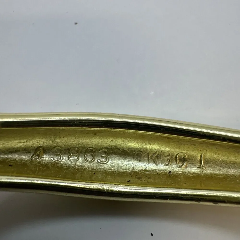 Vtg. KBC1 Lot Of 10 Brass Spoon Foot Cabinet Drawer Pulls Handles 43863